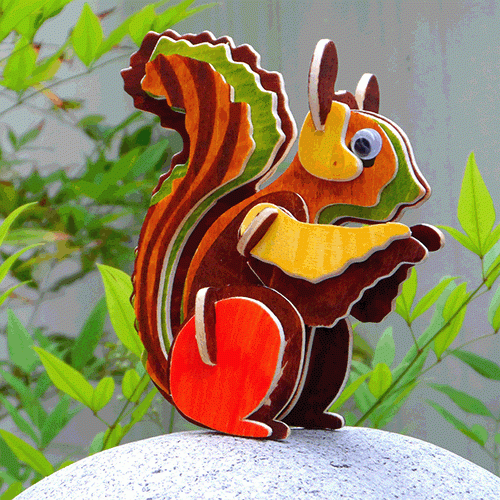 [만들기]3D목공조형-다람쥐